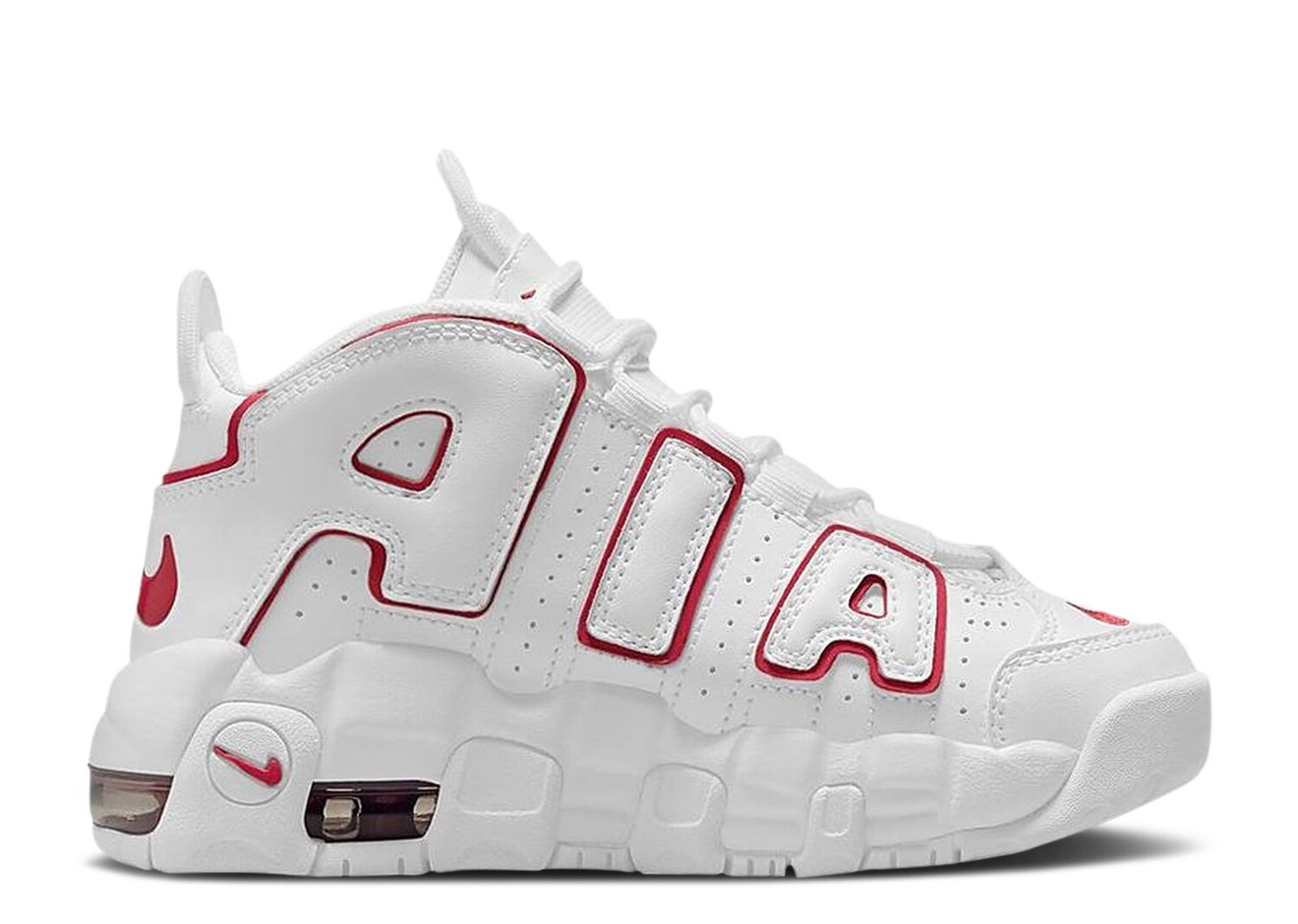 

Кроссовки Nike Air More Uptempo Ps 'White Varsity Red' 2021, белый
