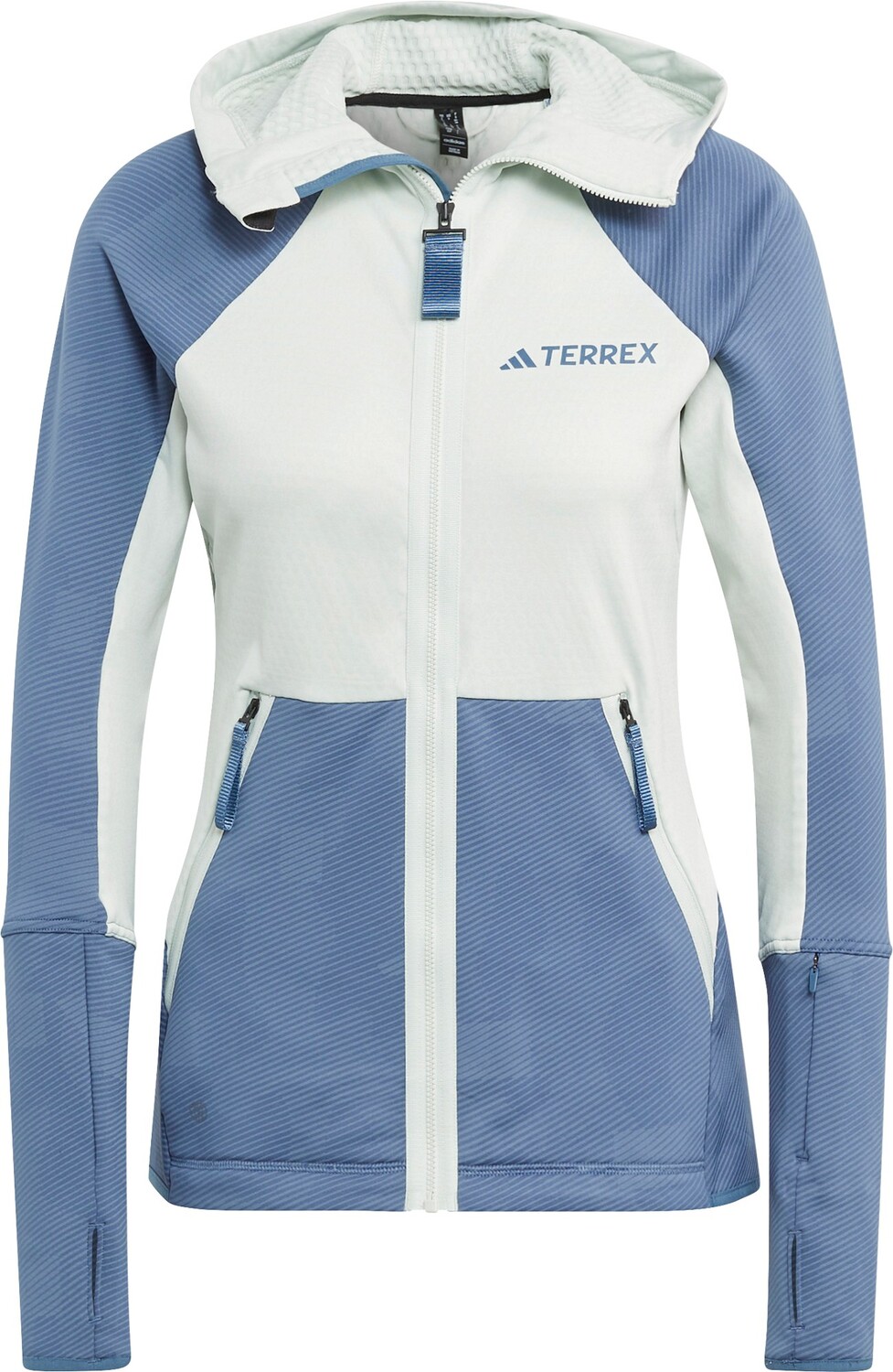 

Флисовая куртка с капюшоном Terrex Tech — женская adidas, зеленый