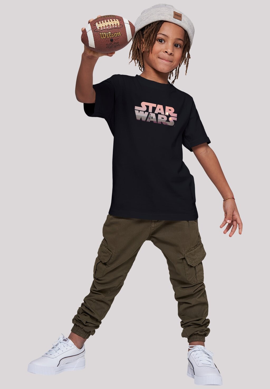 

футболка с принтом Star Wars Tatooine Logo F4NT4STIC, черный