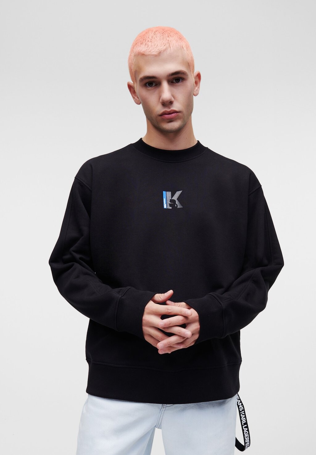 

Толстовка SEAMED Karl Lagerfeld, черный