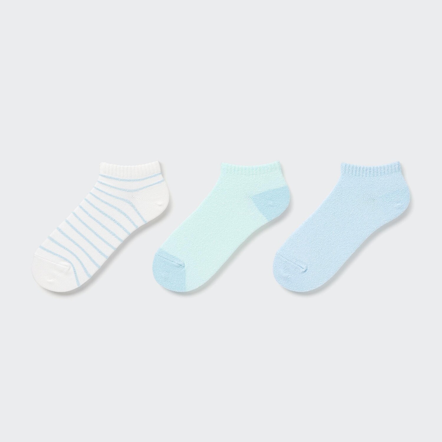 

Детские короткие носки в точки (три пары) UNIQLO, синий