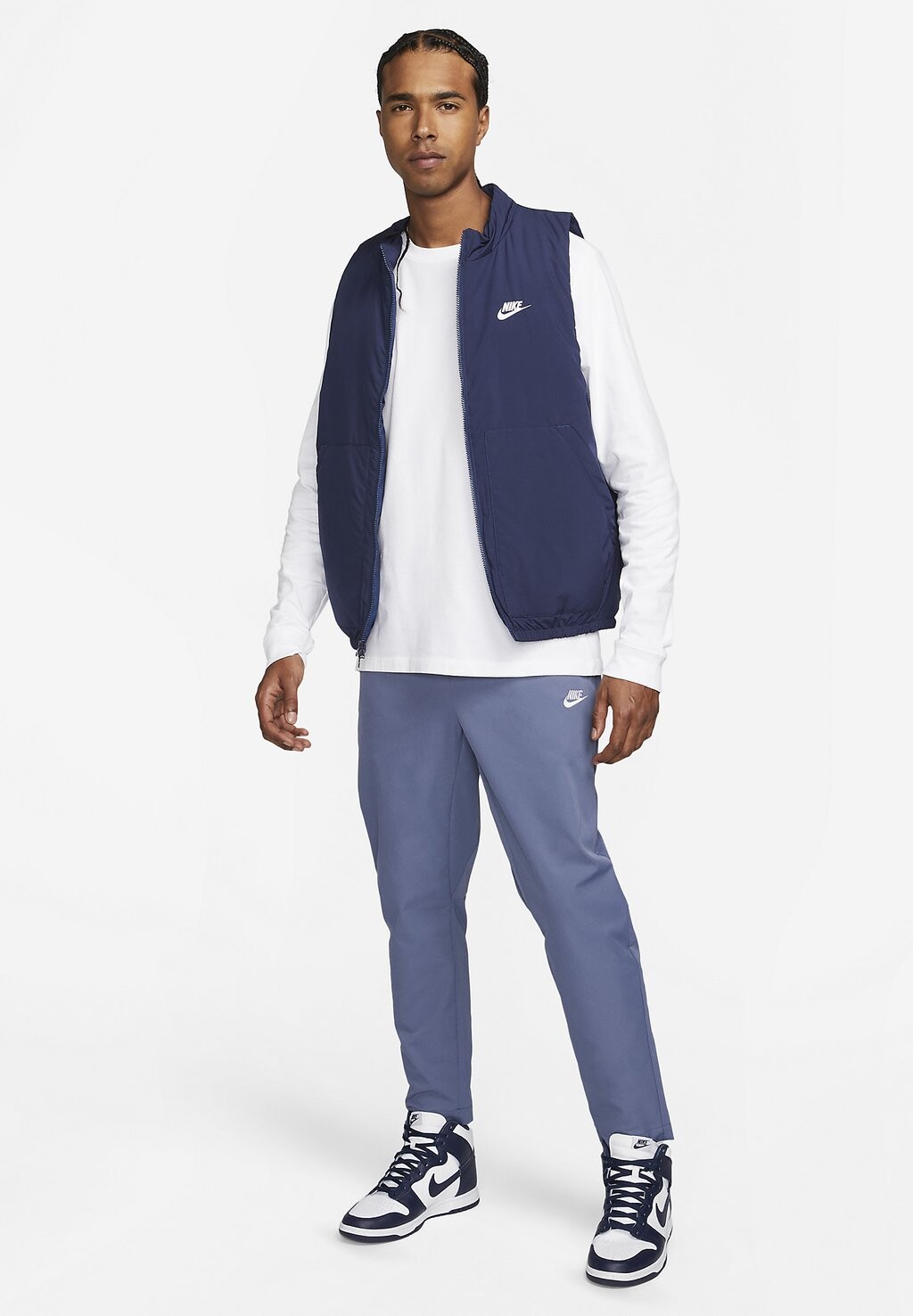 

Спортивные брюки M NK CLUB TAPER LEG Nike, рассеянный синий/белый