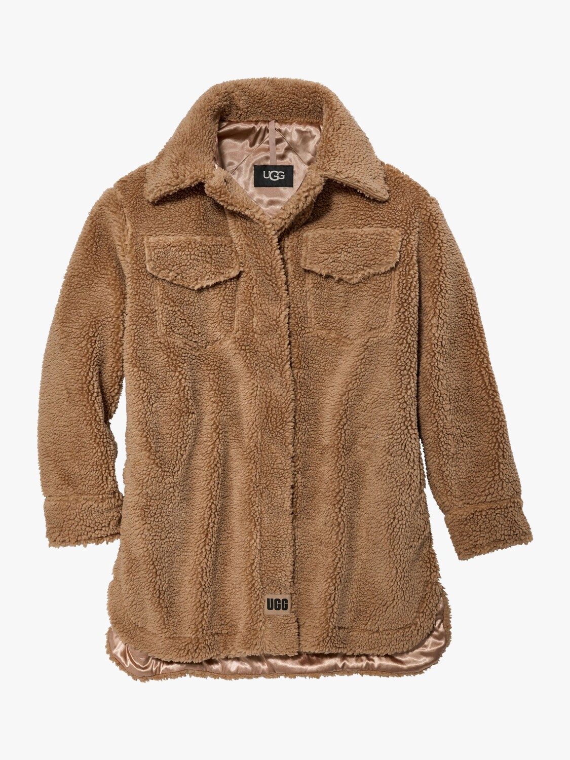 

Куртка-рубашка Frankie из искусственной овчины UGG, кэмел