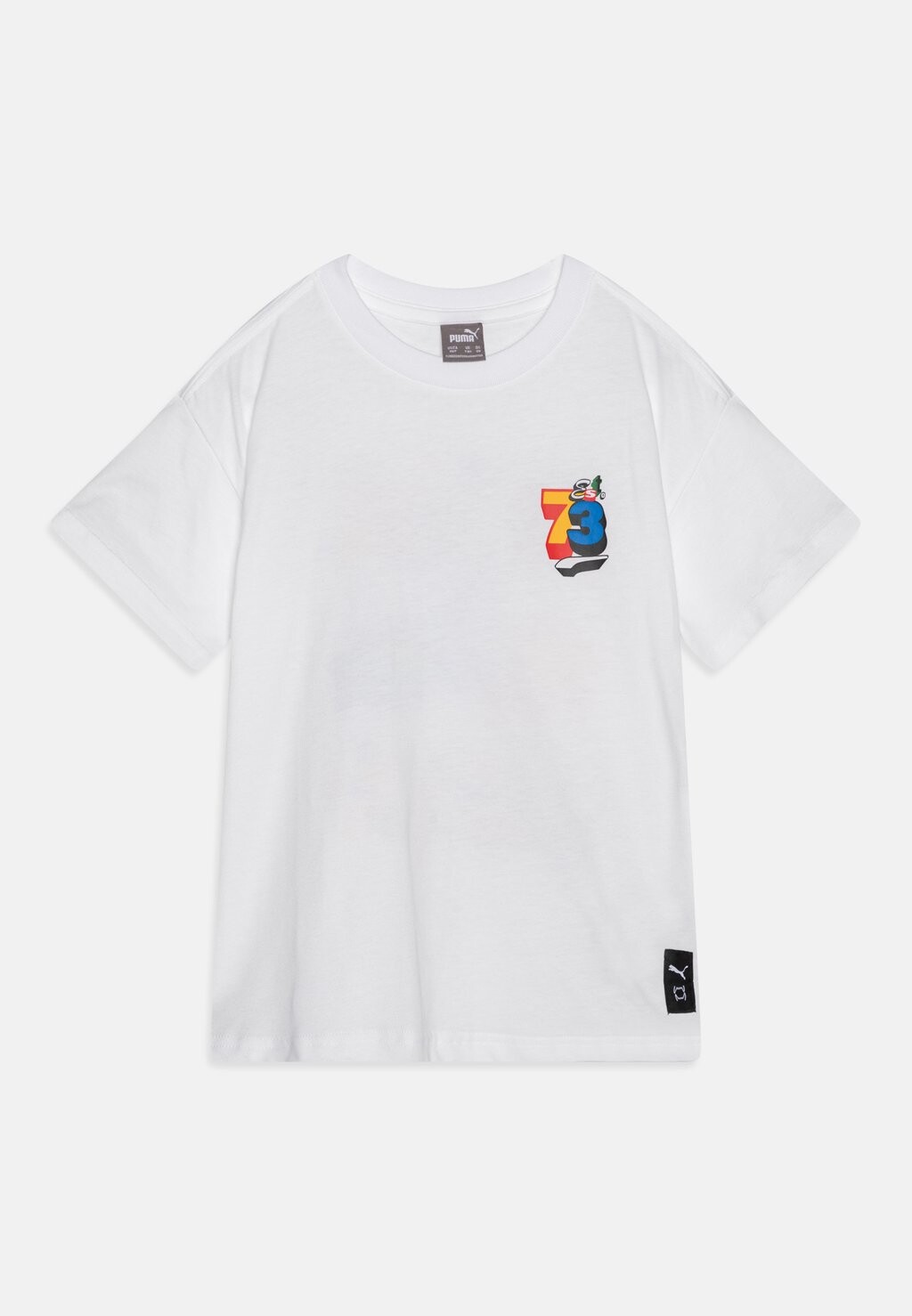 

Футболка с принтом Basketball Trash Talk Tee Unisex Puma, белый