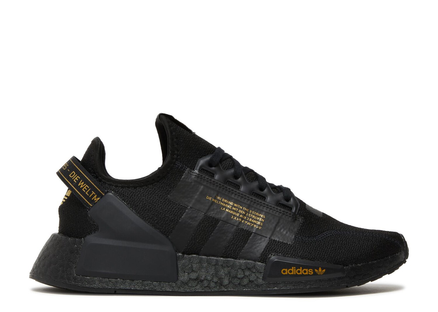 

Кроссовки adidas Nmd_R1 V2 'Black Gold Metallic', черный