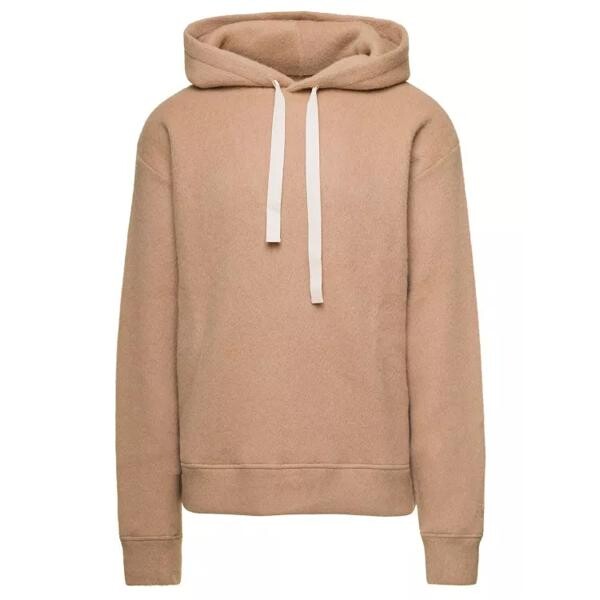 

Футболка alpaka hooded sweater Jil Sander, коричневый
