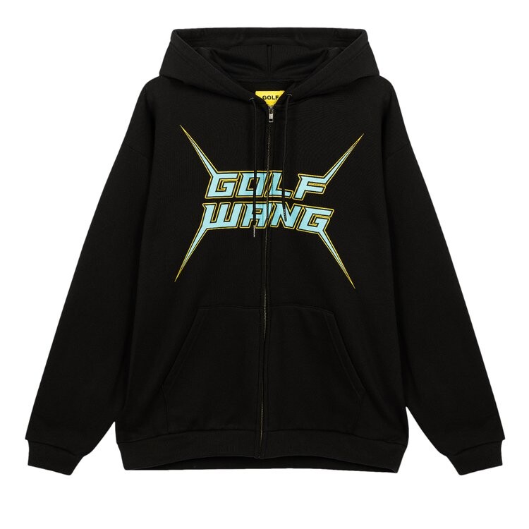 

Худи GOLF WANG Maddox Zip Up Hoodie, черный