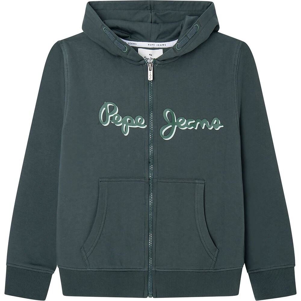 

Толстовка Pepe Jeans Nolan Zip Full Zip, зеленый