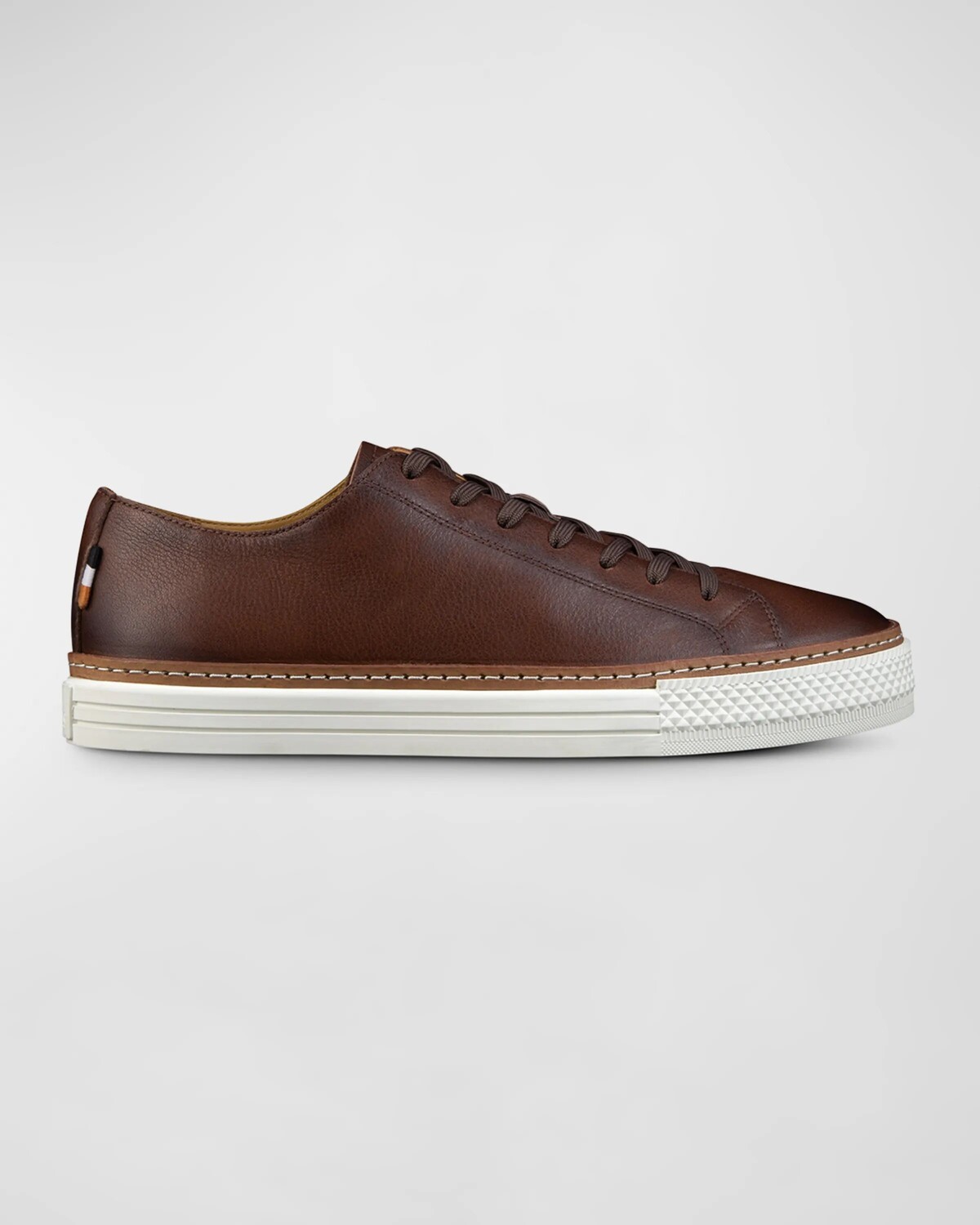 

Мужские кожаные низкие кеды Paxton Allen Edmonds, цвет Dark Brown