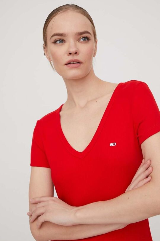 

Футболка Томми Джинс Tommy Jeans, красный