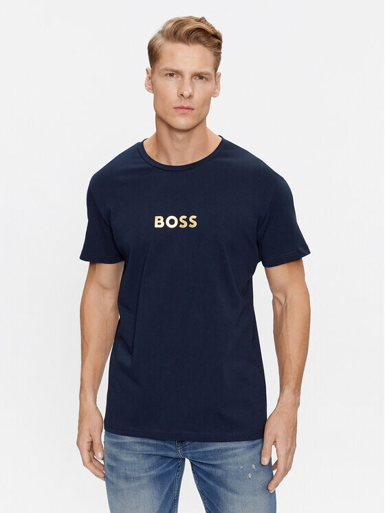 

Футболка стандартного кроя Boss, синий