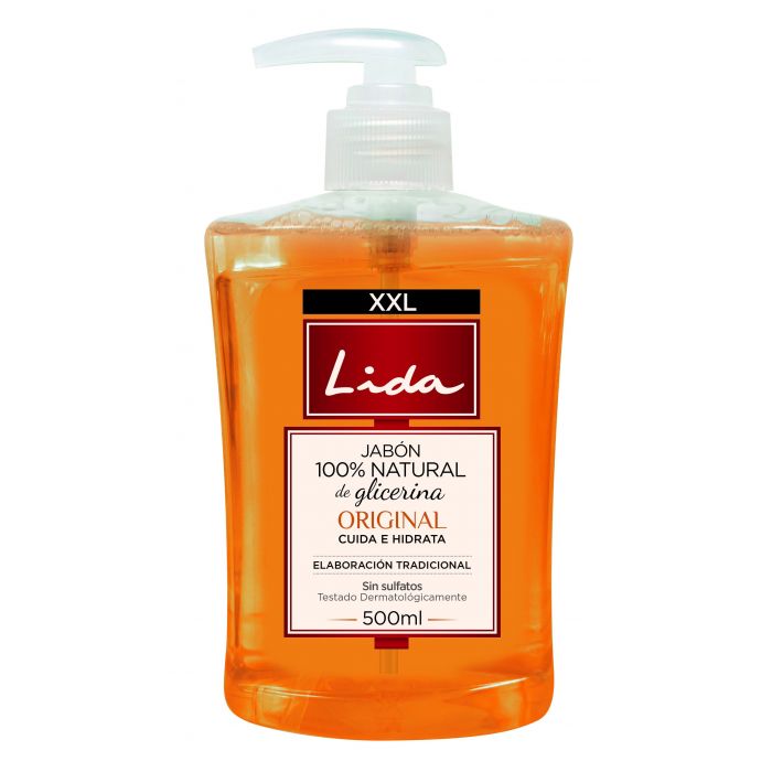 Мыло Jabón Líquido Glicerina Lida, 500 мыло jabón líquido antibacterial con aceite de lavanda revuele 400 ml