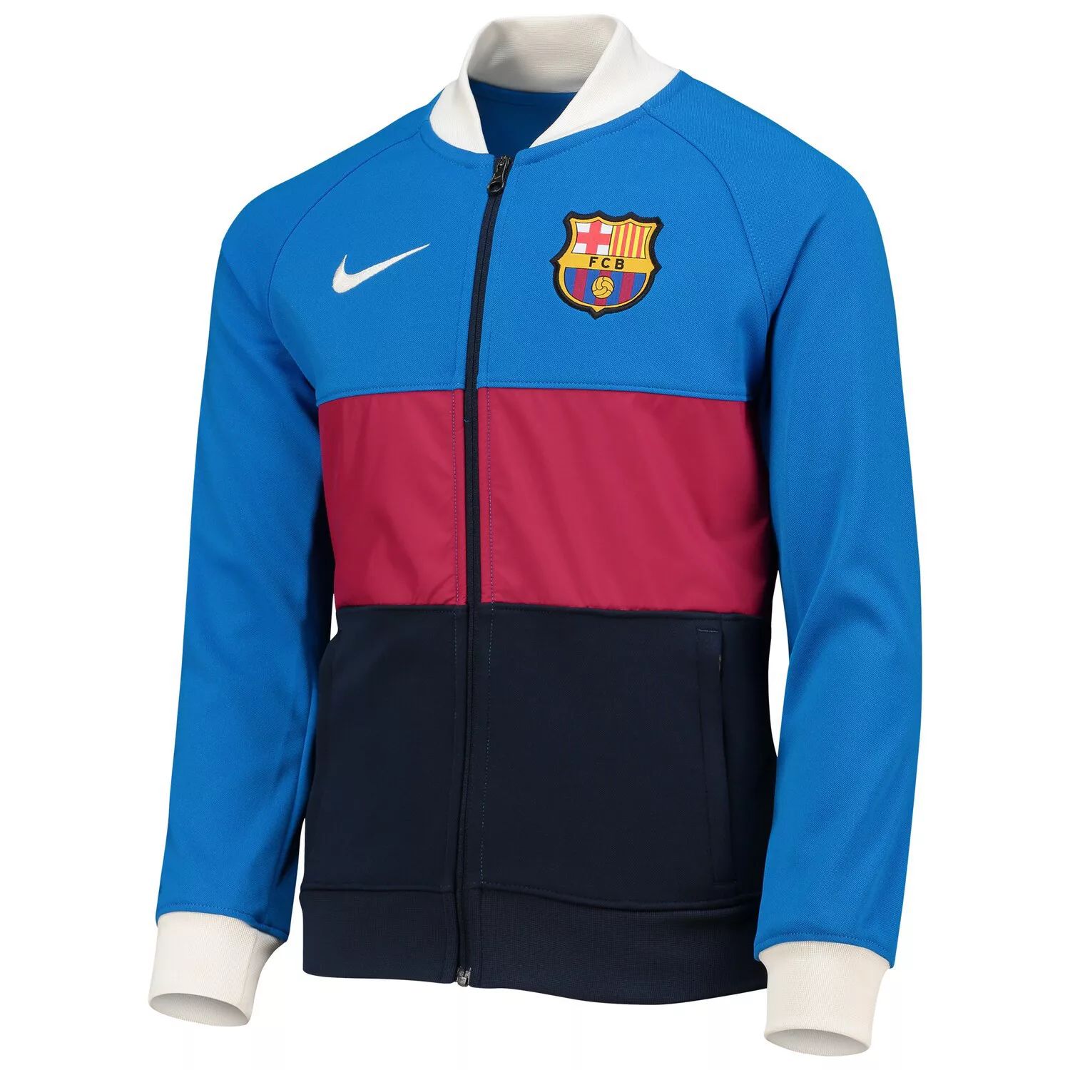 

Молодежная спортивная куртка с молнией во всю длину Nike Barcelona I96 Anthem Raglan Nike