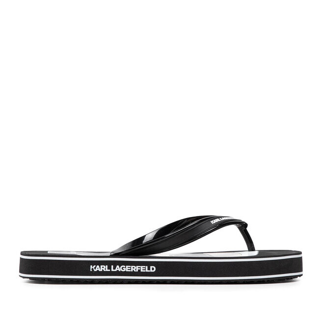 

Шлепанцы KARL LAGERFELD KL71005 Black Rubber, черный