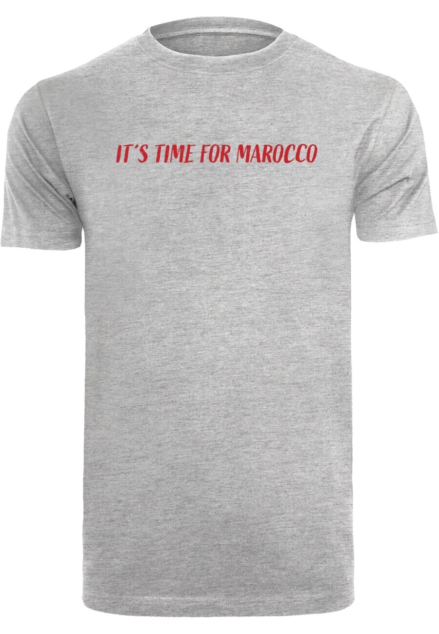 

Футболка Merchcode ITS TIME FOR MAROCCO, пятнистый серый