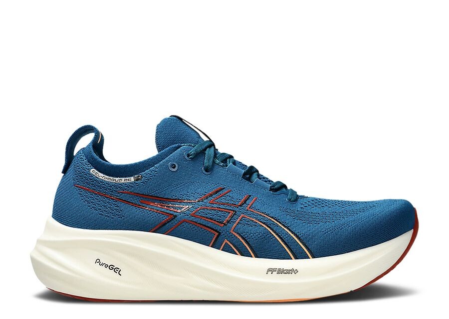 

Кроссовки ASICS Gel Nimbus 26, цвет Rich Navy Faded Orange