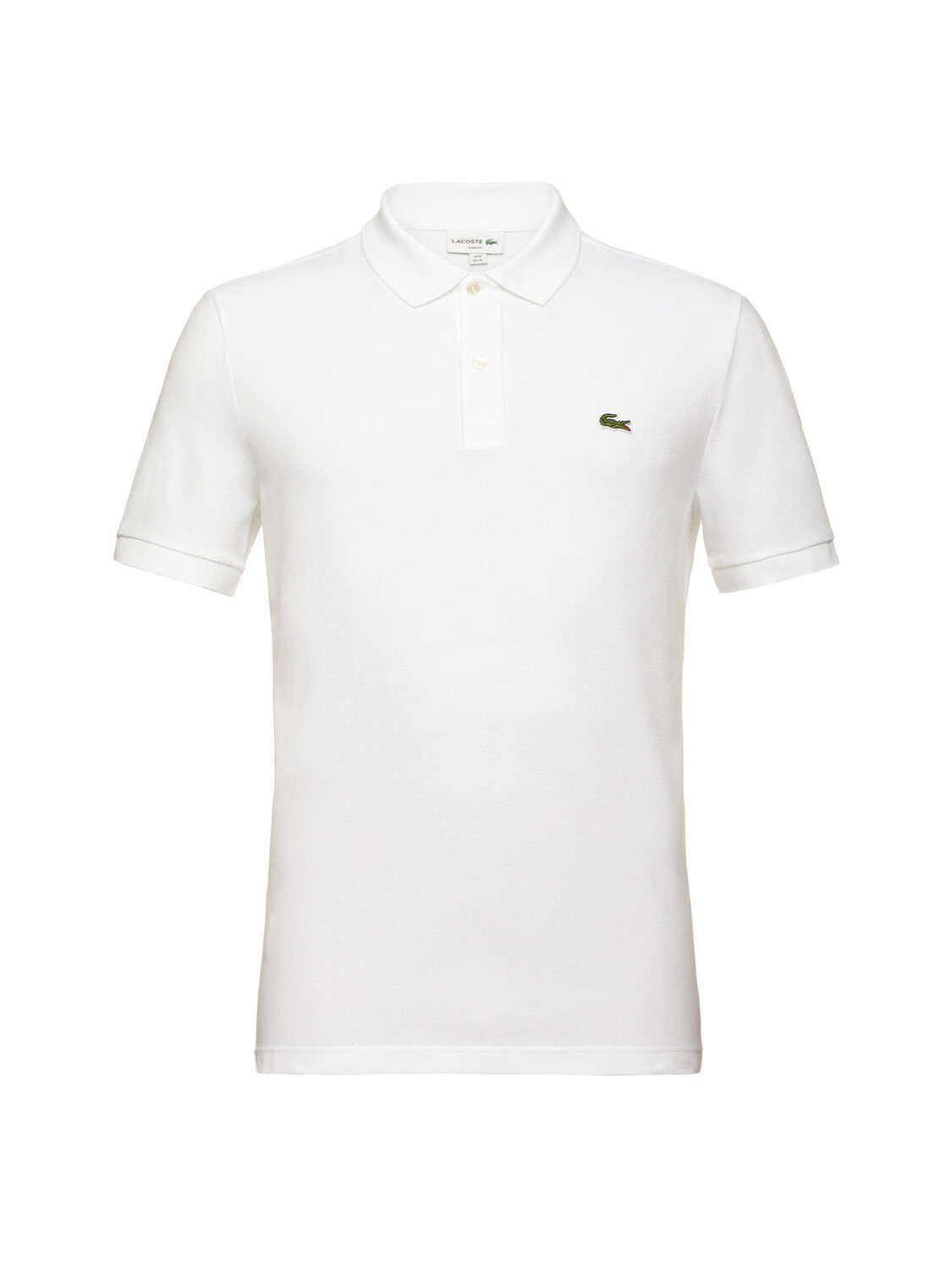 

Lacoste узкая рубашка-поло из хлопкового пети-пике, белый