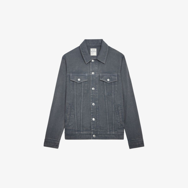 

Джинсовая куртка Kase с накладными карманами Zadig&Voltaire, цвет ardoise