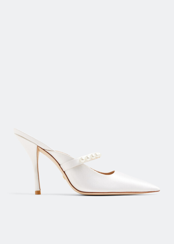 

Мюли Stuart Weitzman Goldie 100, белый