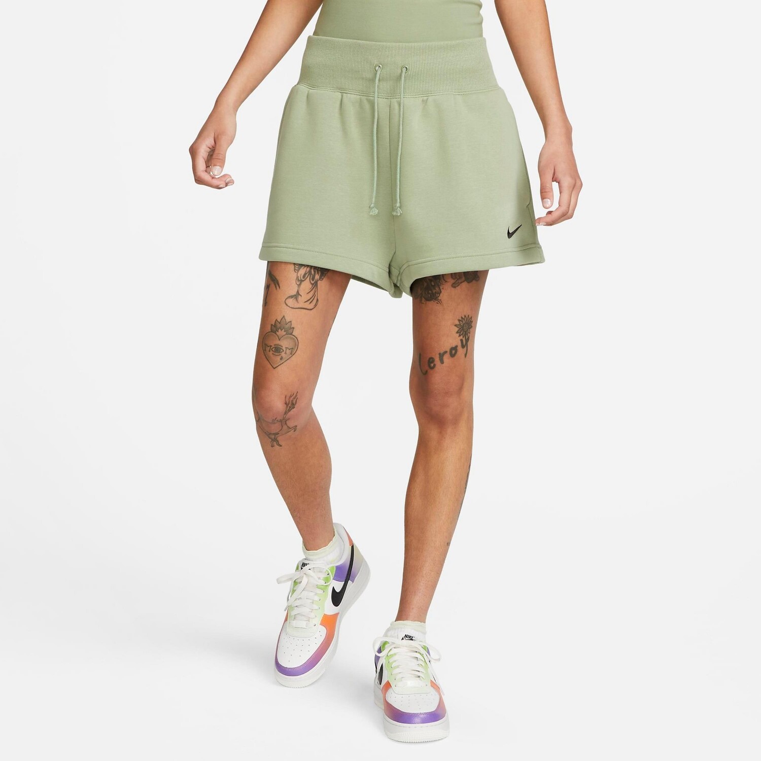 

Женские шорты Nike Sportswear из флиса с высокой посадкой Phoenix, зеленый