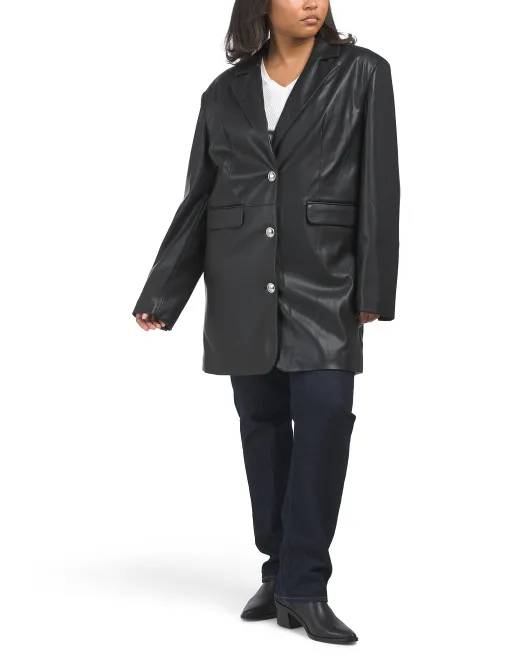 

Куртка из искусственной кожи с длинными рукавами Juicy Couture, цвет Night