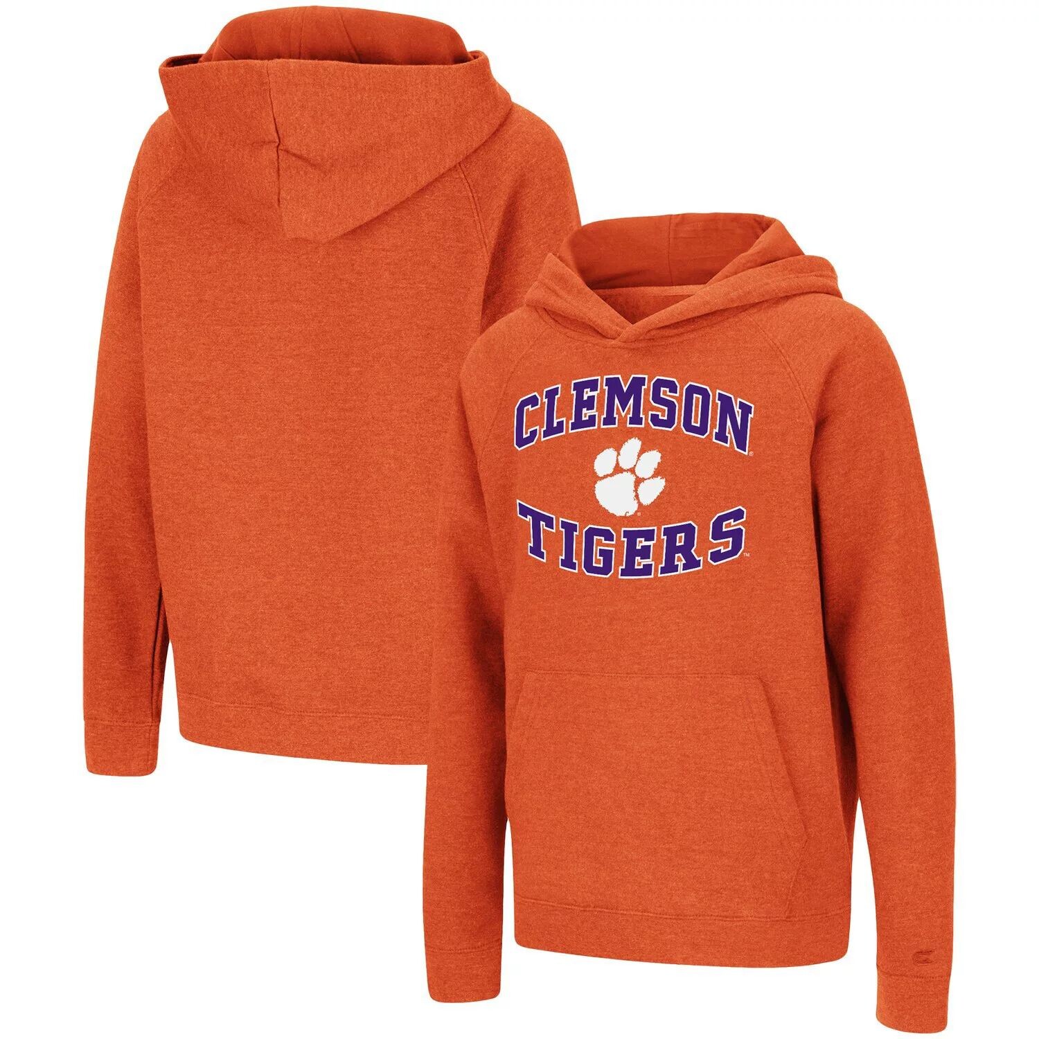 

Оранжевый пуловер с капюшоном Youth Colosseum Clemson Tigers кружит реглан Colosseum