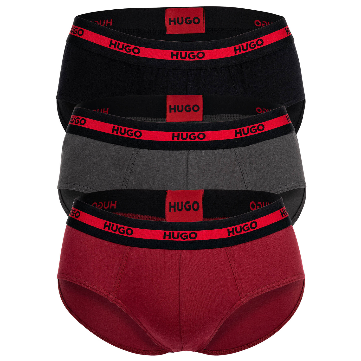 

Трусы HUGO 3er Pack, цвет Schwarz/Grau/Rot