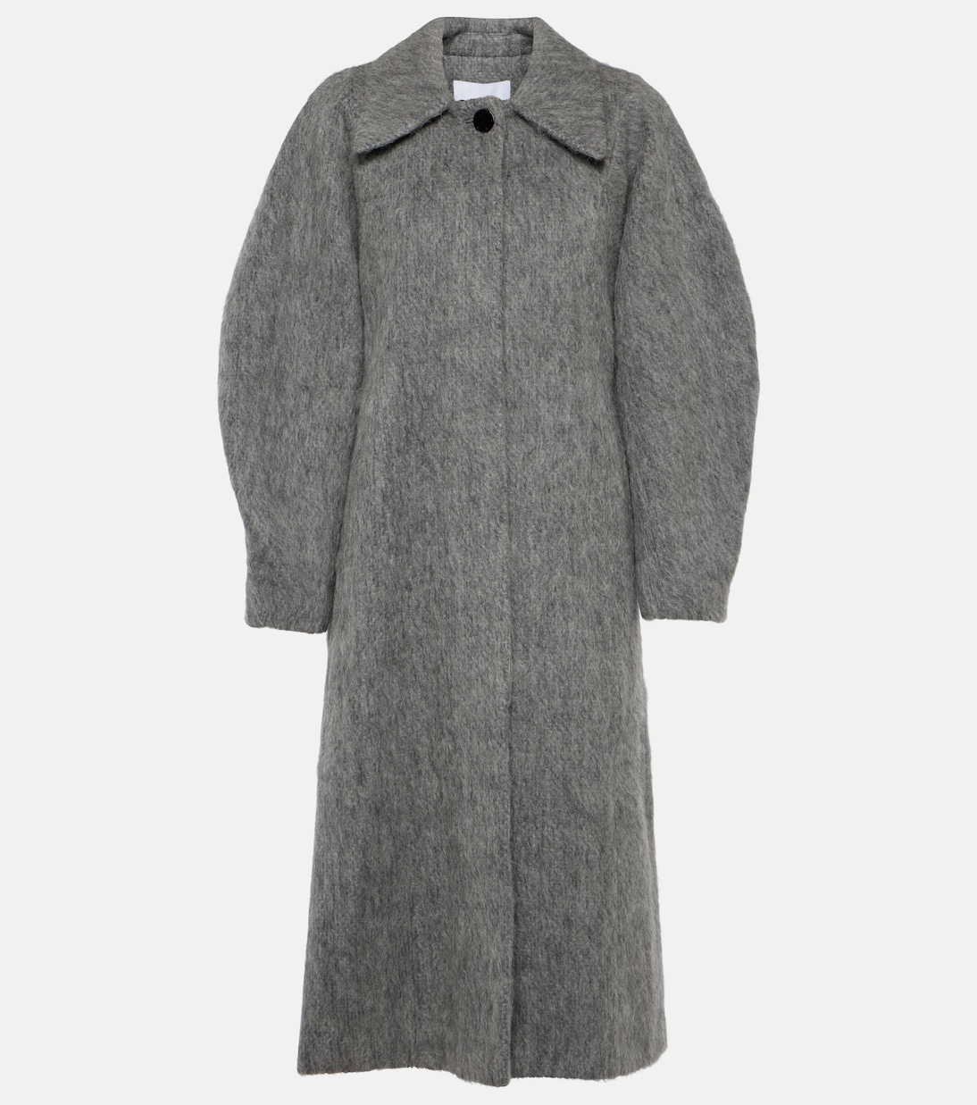 Пальто из смесовой шерсти Ganni, серый