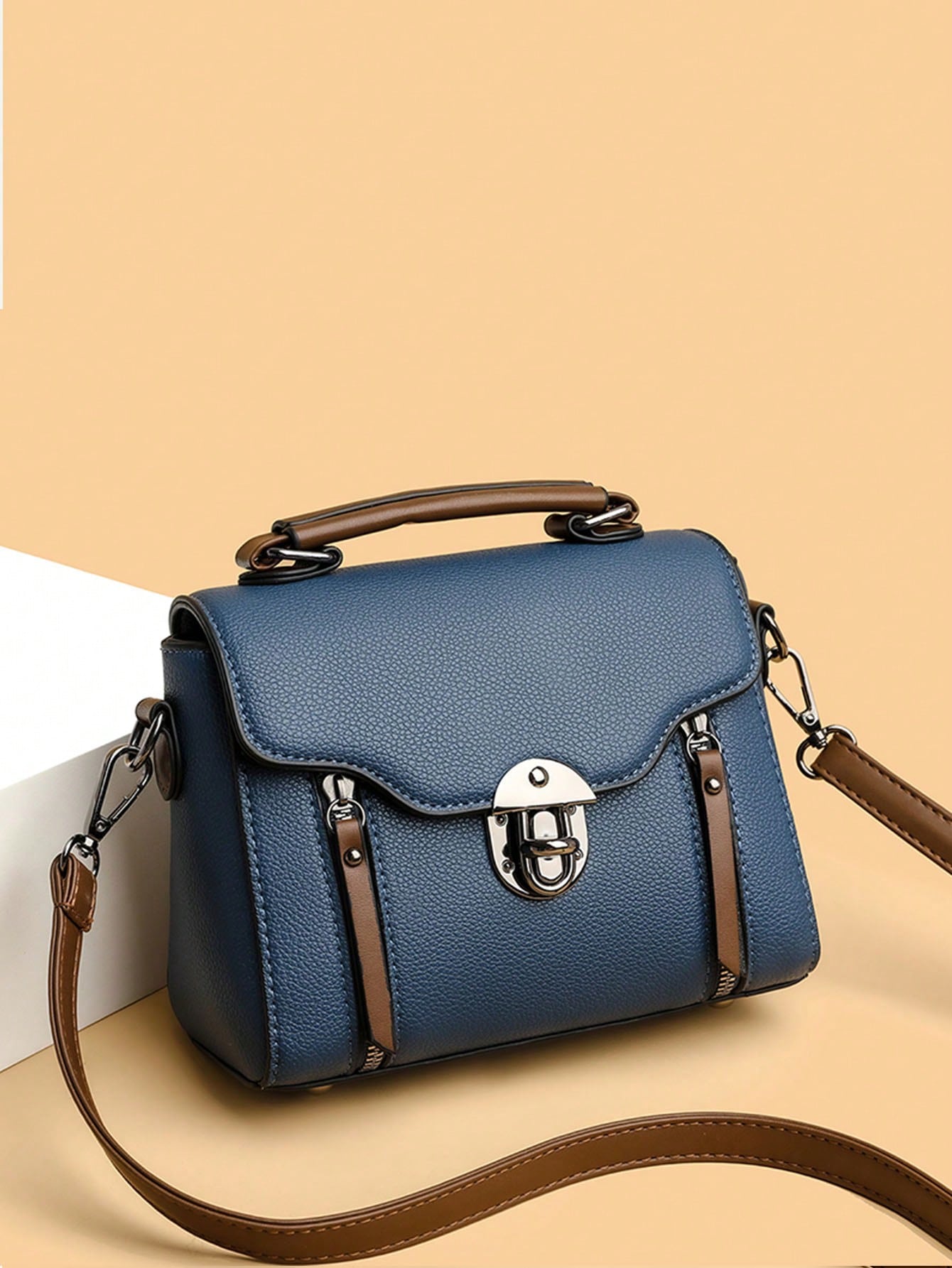 Ретро Ретро Женская сумка через плечо с клапаном, синий ретро ретро женская сумка через плечо с клапаном раст браун