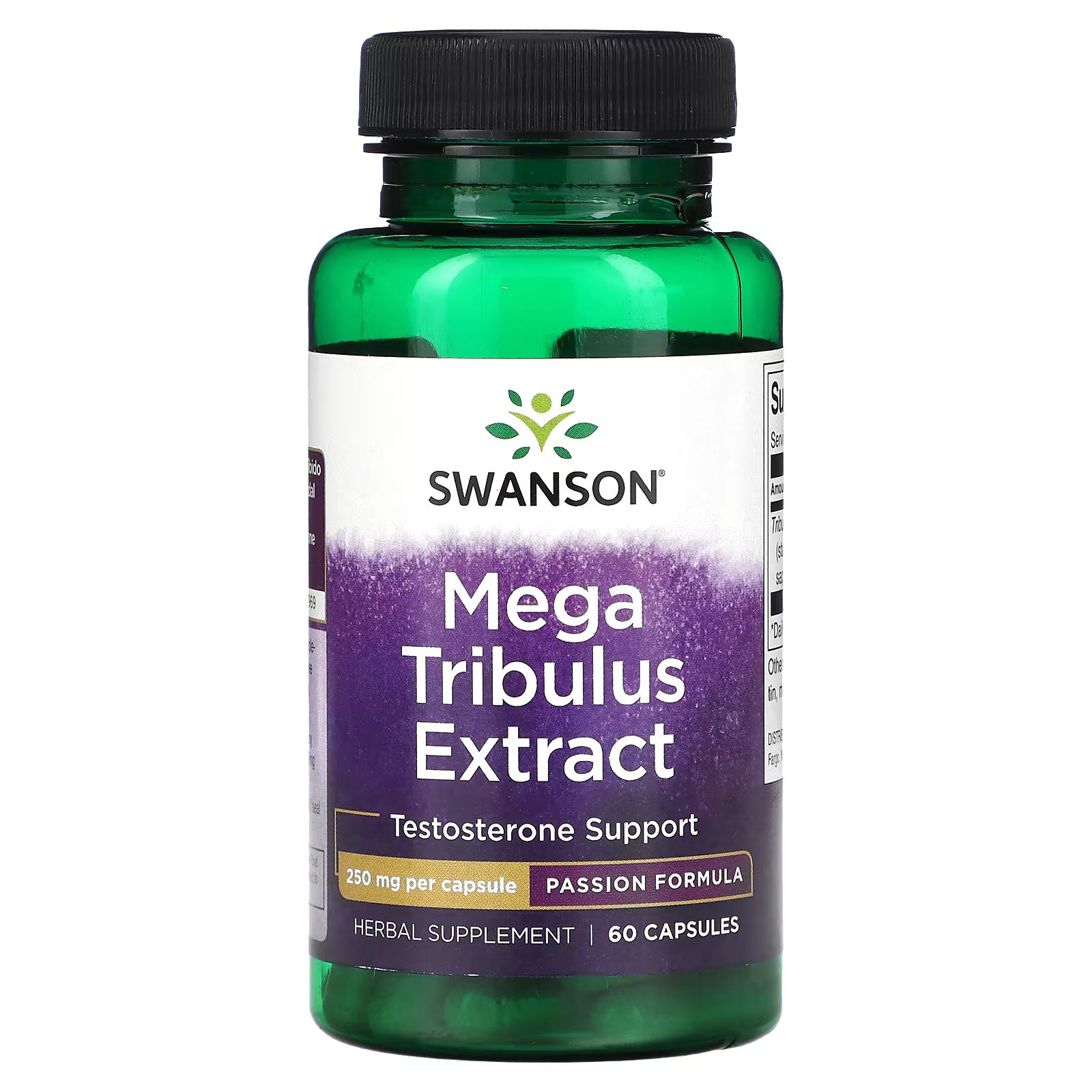 Экстракт Mega Tribulus Swanson, 60 капсул swanson экстракт mega tribulus 250 мг 60 капсул