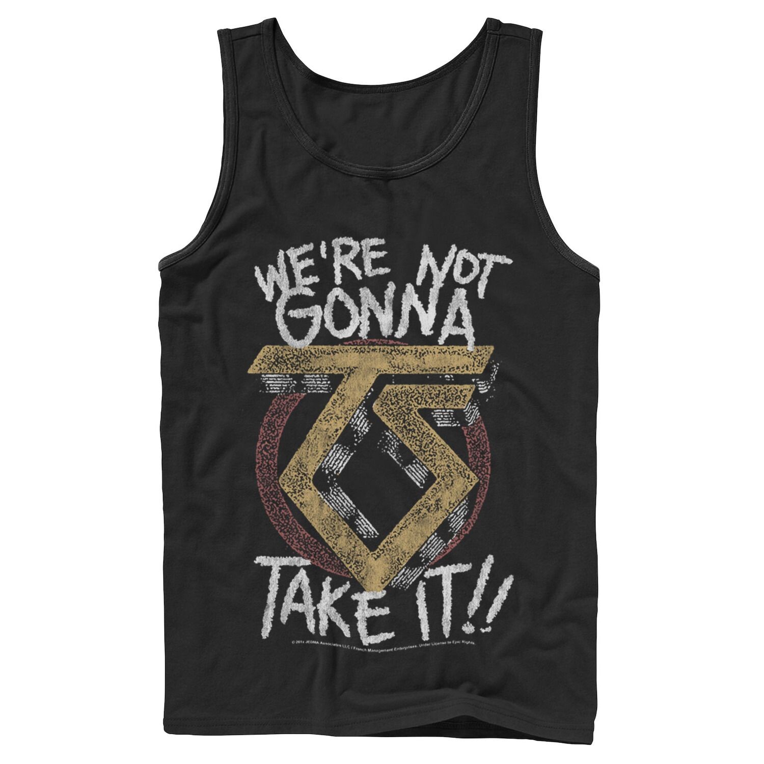 

Мужская майка с логотипом Twisted Sister We're Not Gonna Take It Licensed Character