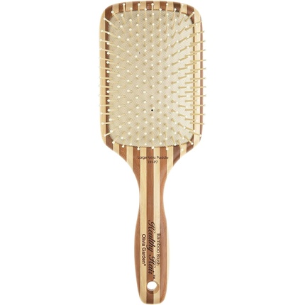 Бамбуковая щетка Touch Экологичная бамбуковая щетка для распутывания волос Нейлоновая щетина Размер L, Olivia Garden