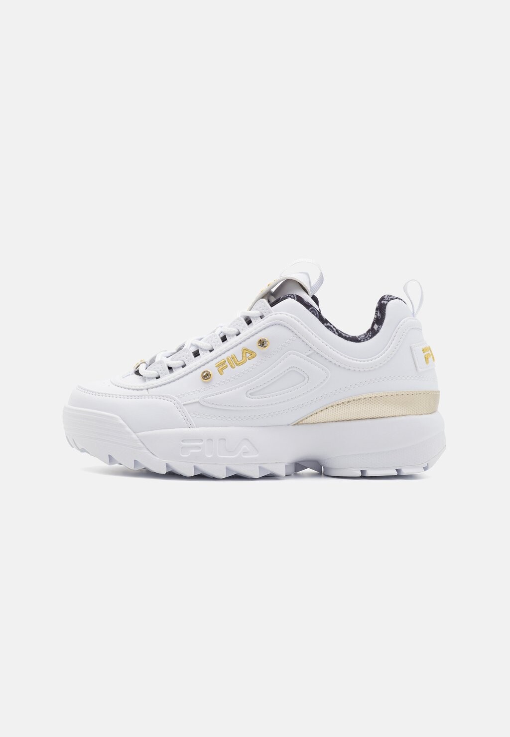 

Низкие кроссовки Disruptor Fila, цвет white/gold