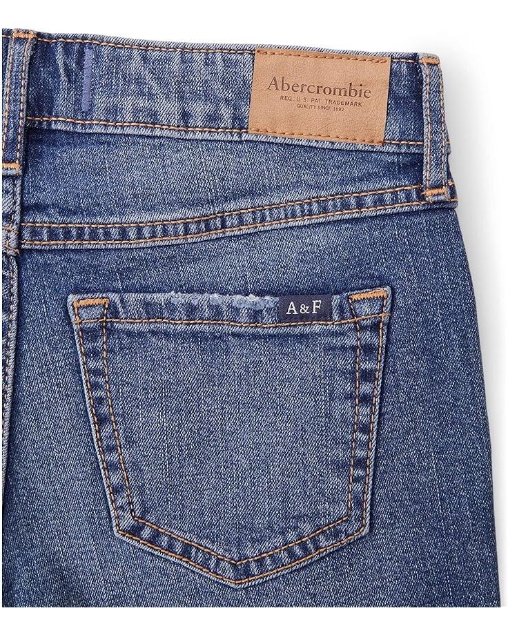 

Шорты Abercrombie High-Rise Dad Denim Shorts, цвет Medium Shred