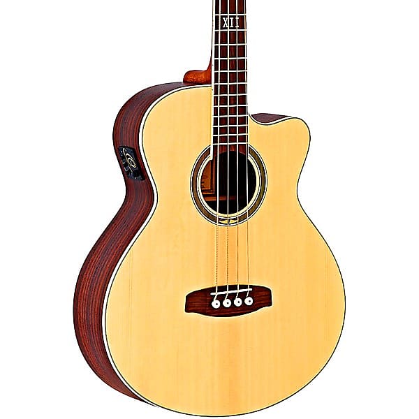 Басс гитара Ortega Deep Series 5 D558-4 Walnut Acoustic-Electric Bass Open Pore Natural цена и фото