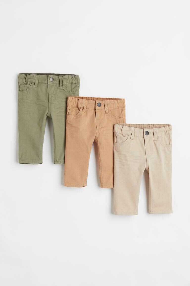 

Комплект из 3 брюк из твила H&M