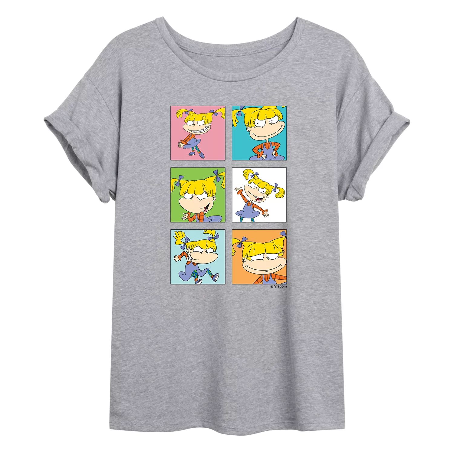 Размерная футболка с рисунком Juniors' Rugrats Angelica Grid Licensed Character