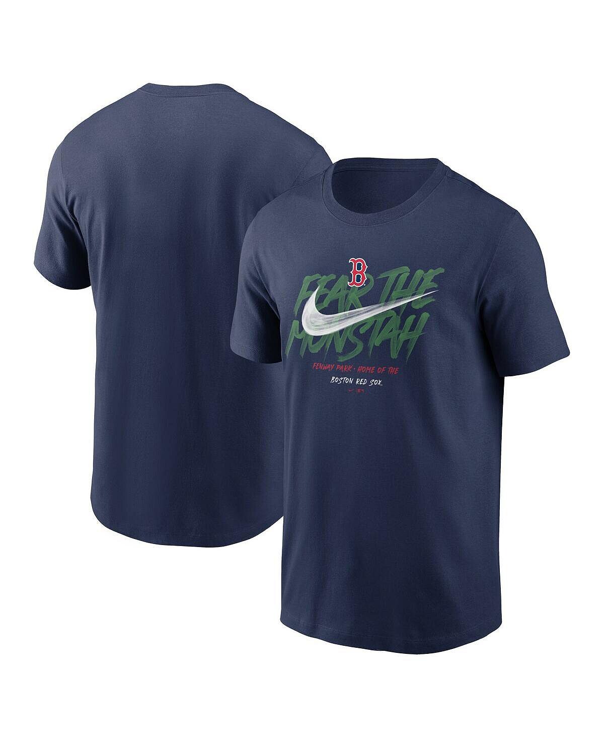 

Мужская темно-синяя футболка Boston Red Sox с логотипом местной команды Fear the Monstah Nike, Синий