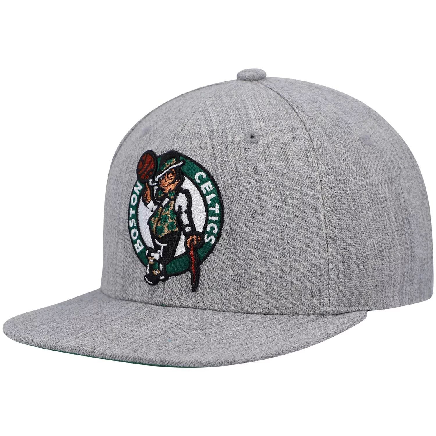 

Мужская серая кепка Mitchell & Ness Heathered Boston Celtics 2.0 Snapback