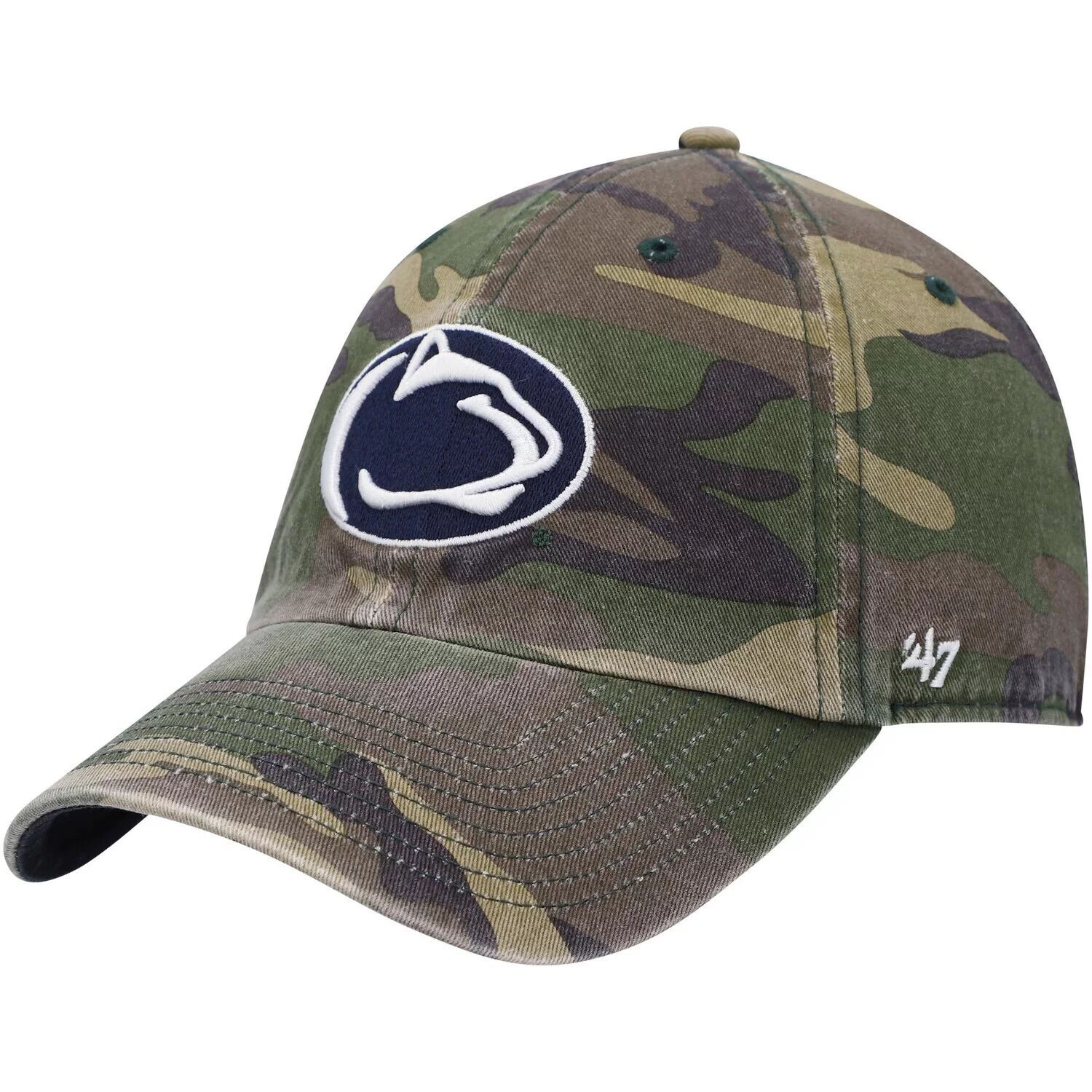 

Мужская регулируемая шляпа с камуфляжным принтом '47 Penn State Nittany Lions Clean Up Core