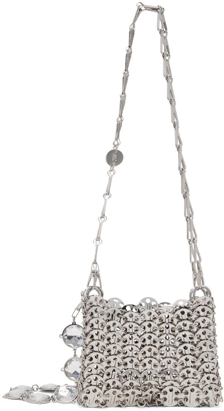 

Серебряная сумка Nano 1969 Rabanne, цвет Silver