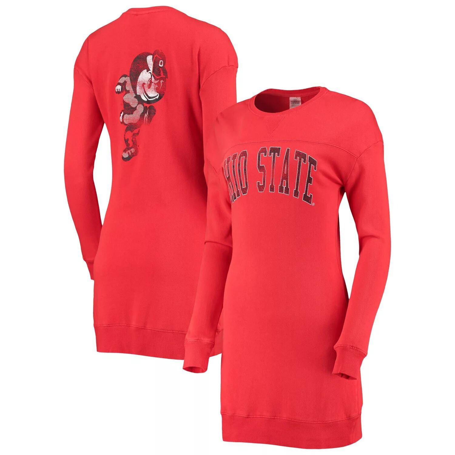

Женское платье-свитшот Gameday Couture Scarlet Ohio State Buckeyes 2-Hit