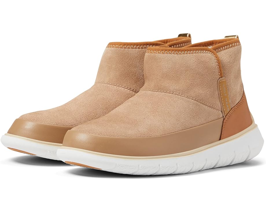Ботинки Cole Haan Generation Zerogrand Water Resistant Bootie, цвет Water Resistant Birch Beige Suede/Leather/Pecan Leather/Gold heat resistant strong sticky suede leather gear shift panel side trim for 3 series 3gt 4 series 2013 2019 left drive