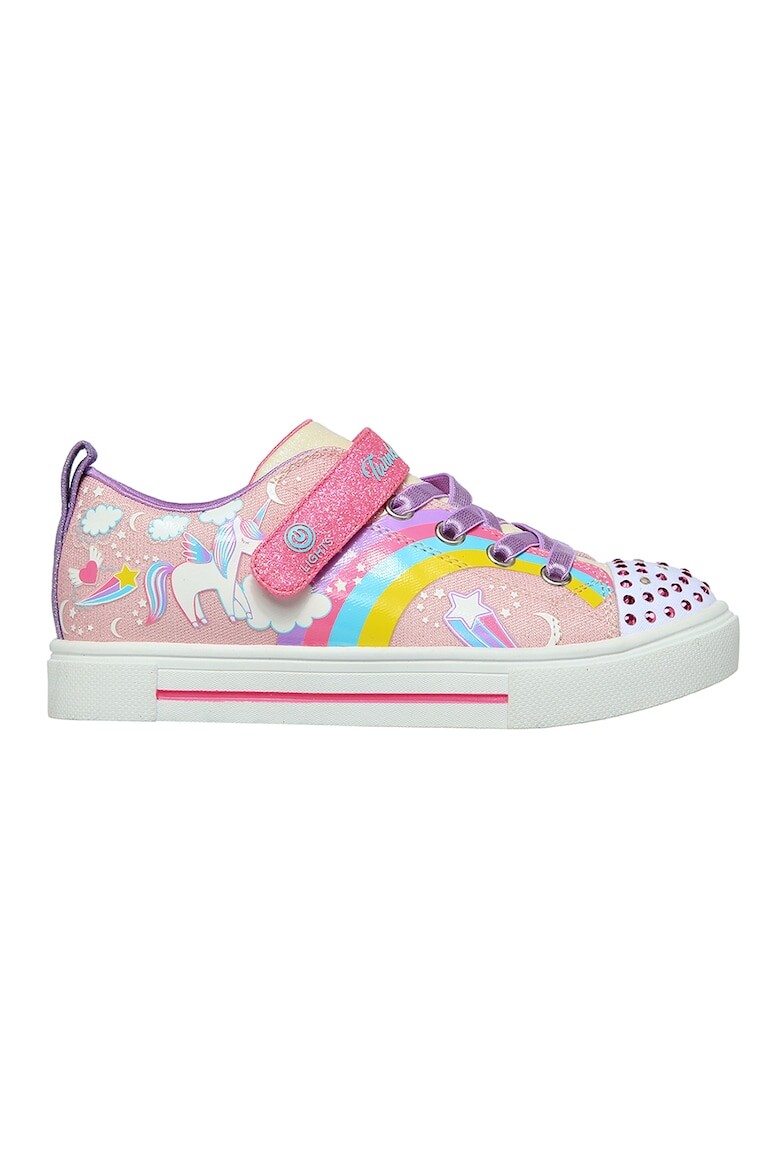 

Twinkle Sparks - Светящиеся кроссовки на липучке BFF Magic Skechers, желтый