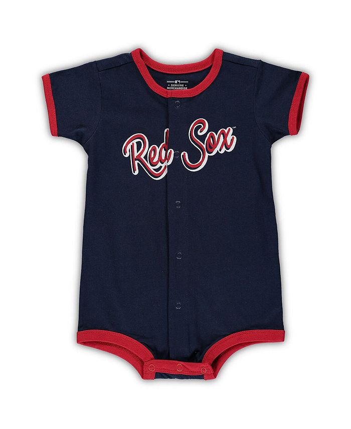 Темно-синий комбинезон Boston Red Sox Power Hitter для мальчиков и девочек для новорожденных Outerstuff, синий шапка boston red sox