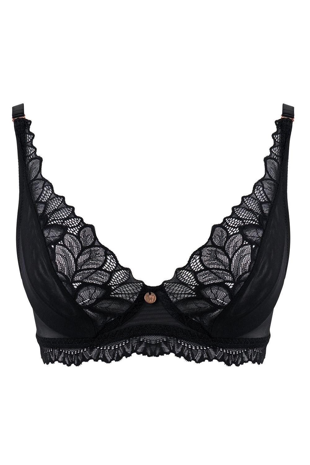

Wonderbra Spirit Треугольный кружевной бюстгальтер в этническом стиле, черный