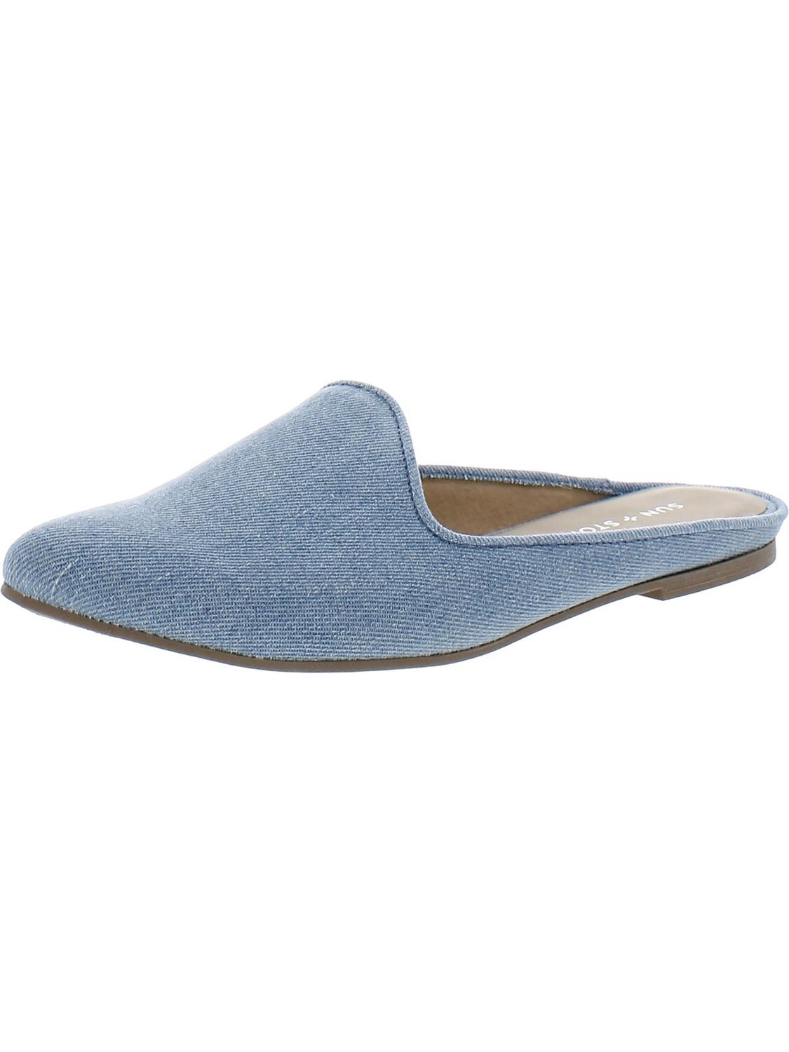 

Женские ЛОФЕРЫ TAANYAF на каблуке BLOK Sun + Stone, цвет Light Denim