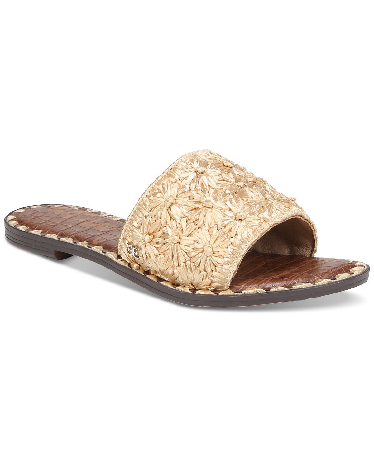 

Босоножки Giovanna из плетеной рафии Sam Edelman, золотой