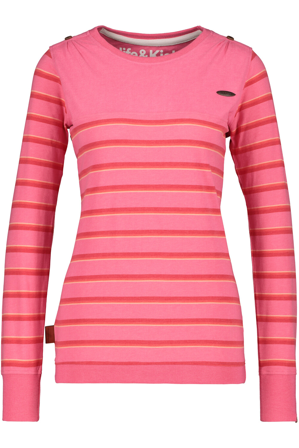 

Лонгслив alife and kickin, Langarmshirt, Pullover, Longshirt LeonieAK, цвет flamingo