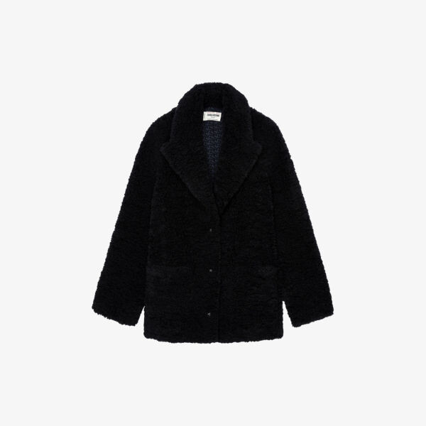 

Пальто из искусственного меха с воротником Fleur Zadig&Voltaire, цвет noir